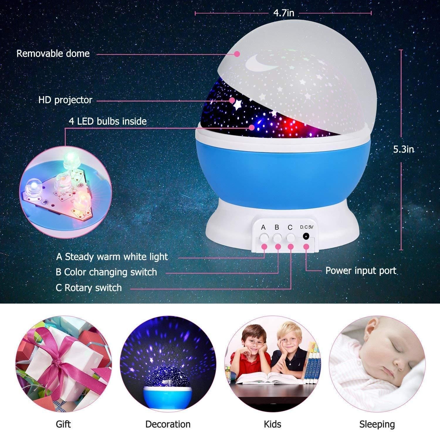 🌙 Star Moon Night Light