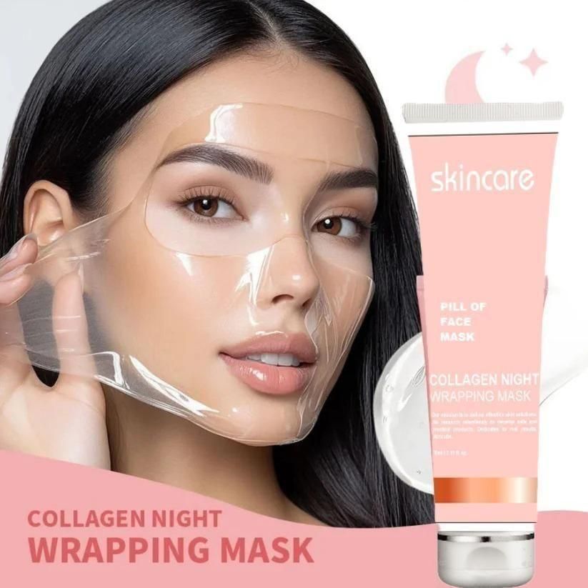 ✨ Collagen Night Wrapping Peel Off Mask Pack of 2 free shipping cash on delivery