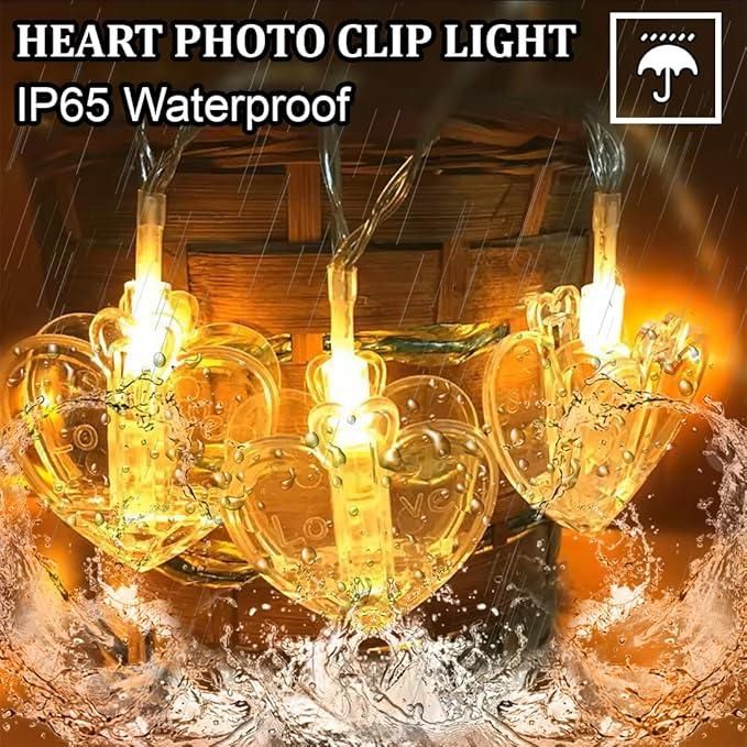 💖 Heart Shaped LED Lights — Light Up Your Love!