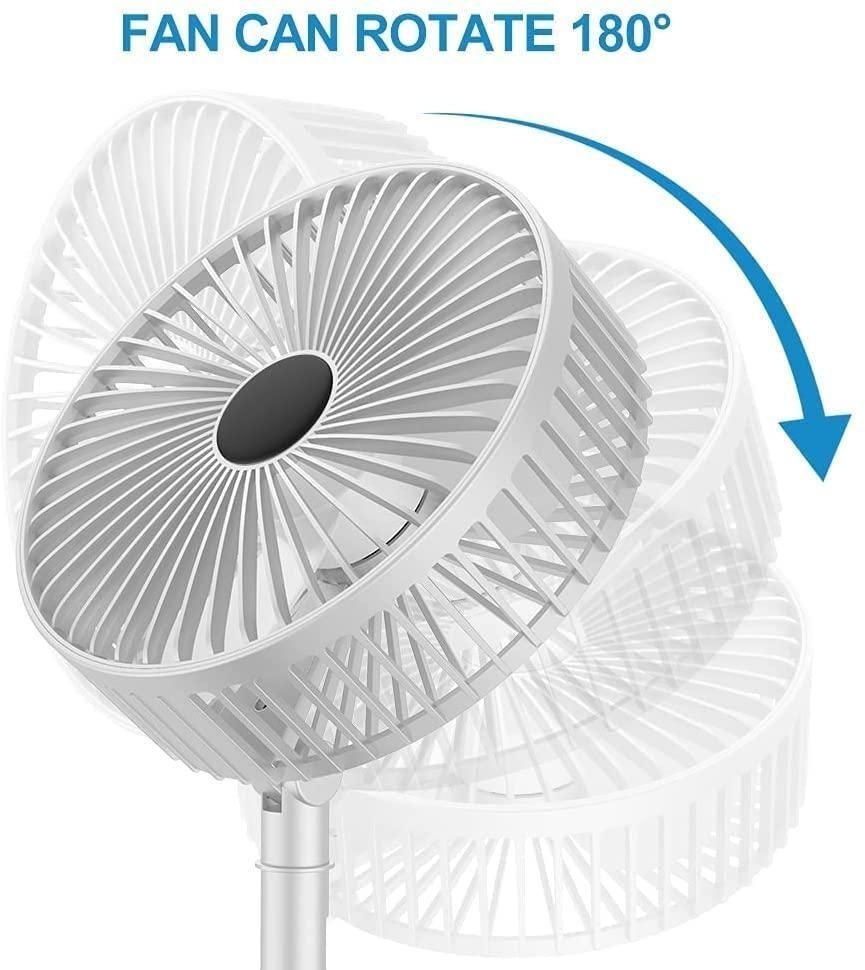 Powerful Rechargeable High-Speed Table Desk Fan – Silent, Portable & Long Battery Life