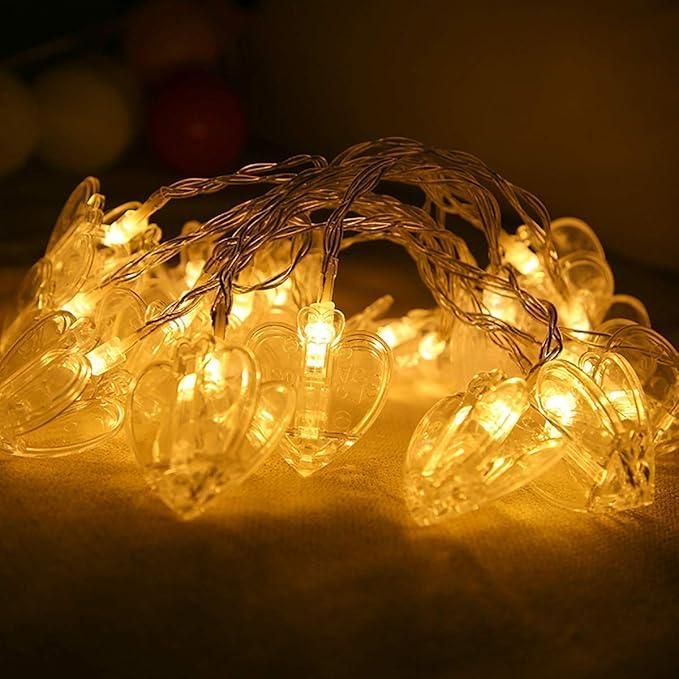 💖 Heart Shaped LED Lights — Light Up Your Love!