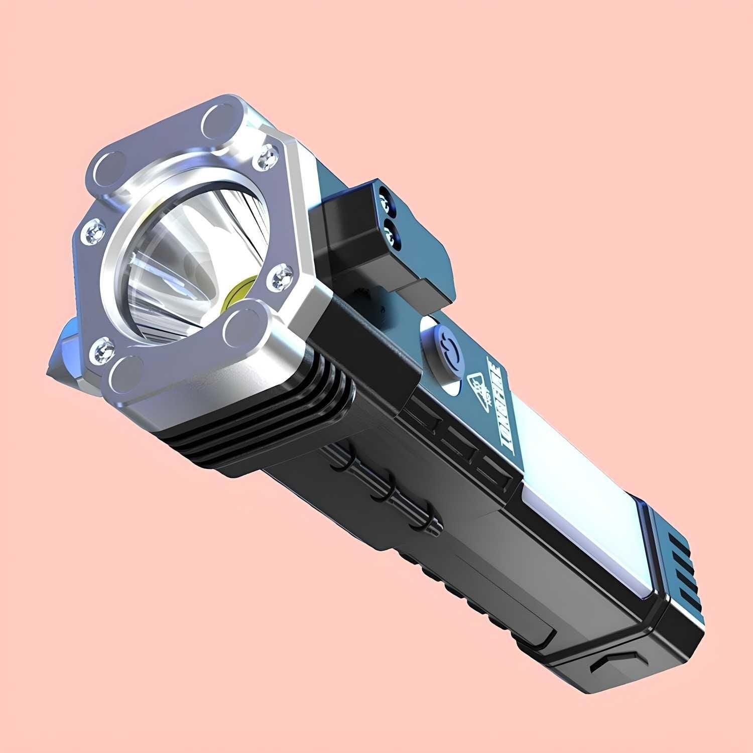 Portable Rechargeable Torch LED Flashlight – Super Bright, Long-Range & Multi-Mode