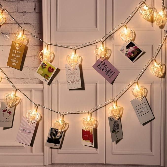 💖 Heart Shaped LED Lights — Light Up Your Love!