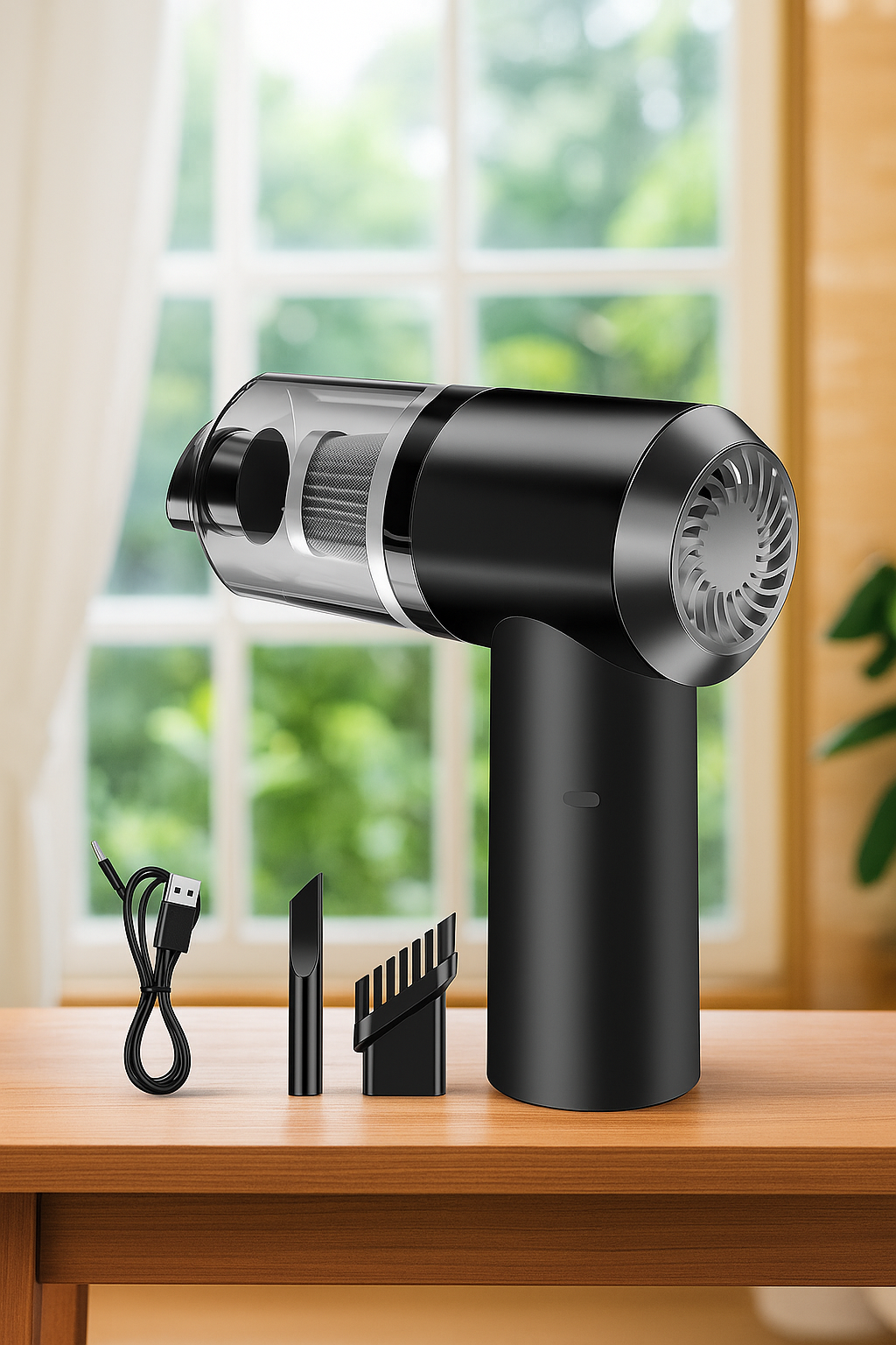 2 in 1 Vacuum Cleaner-Handheld Vacuum Car Cleaner Air Duster Wireless Rechargeable Home