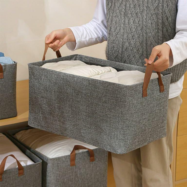 Foldable Clothes Storage Box with Steel Frame
