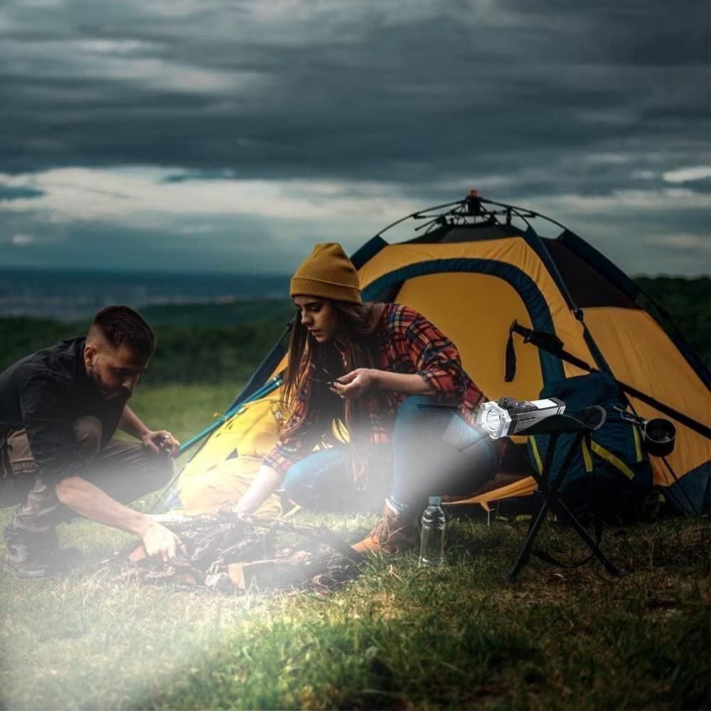 Portable Rechargeable Torch LED Flashlight – Super Bright, Long-Range & Multi-Mode