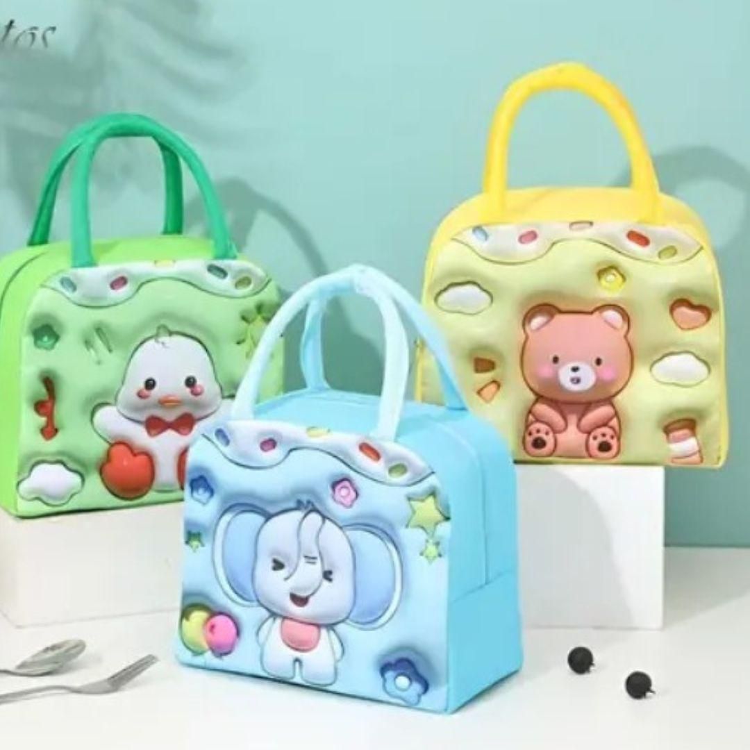 3D Cartoon Lunch Bag For Kids – Insulated, Lightweight & Cute Design
