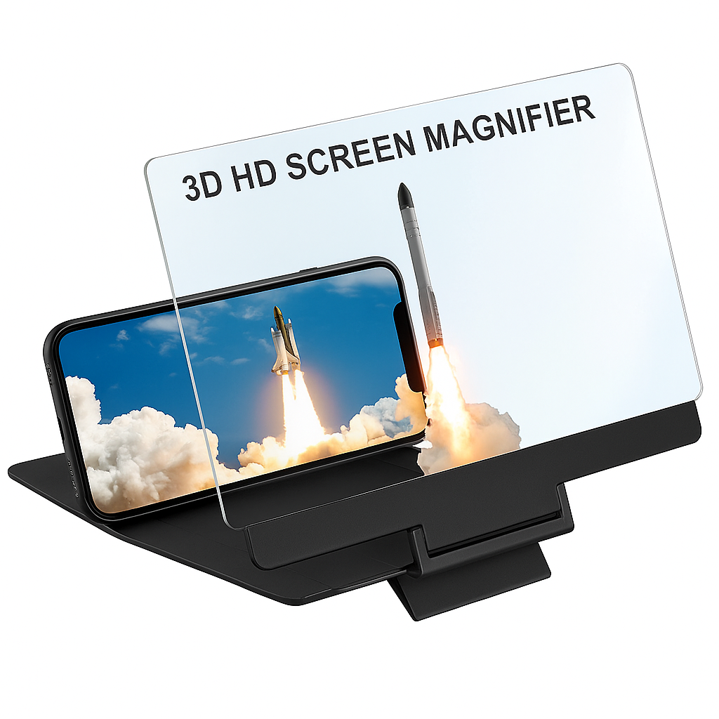 “XANK 7‑inch Mobile Screen Magnifier – HD View, Eye Relief & Portable Stand”