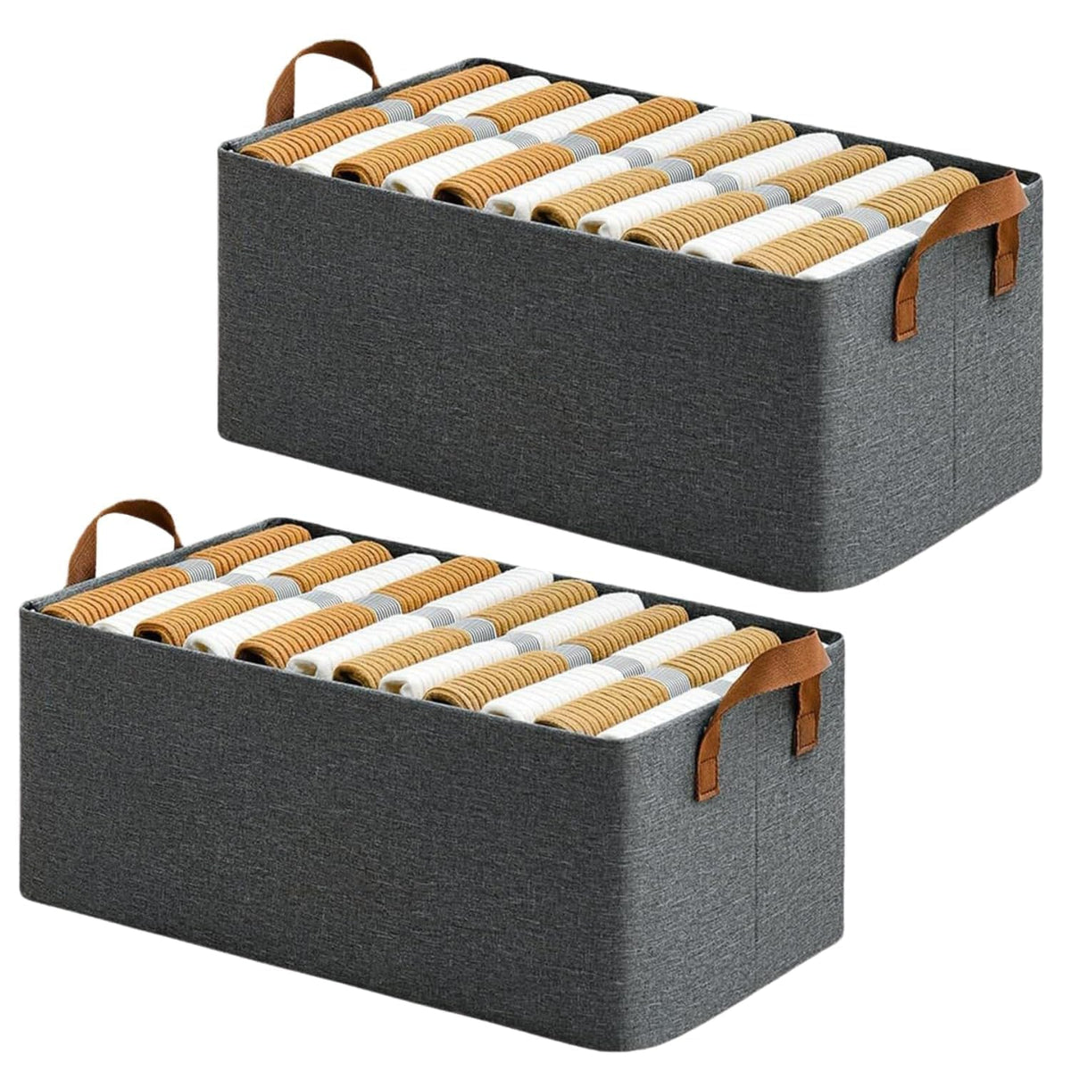 Foldable Clothes Storage Box with Steel Frame