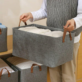 Foldable Clothes Storage Box with Steel Frame